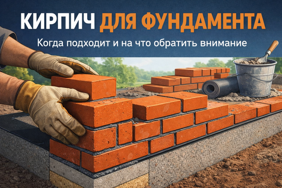 Кирпич для фундамента
