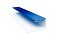 Планка П-образная (Блок-хаус, Экобрус) 0,5 Satin с пленкой RAL 5005 сигнальный синий