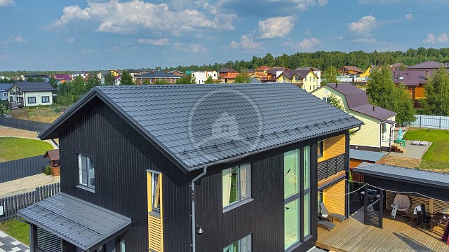 , aquasystem, grand_line, vodostochnye_sistemy, metallocherepitsa, korichnevyy, dom