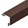3-D Угол сайдинга 100х100 наруж. фактур. (Коричневый матовый (RAL8017))