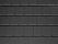 Цементно-песчаная черепица рядовая, Тевива, Графит, Braas