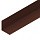 Планка угловая внутренняя 100х100мм (Коричневый (RAL8017))