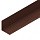 Планка угловая внутренняя 50х50мм фактурная (Коричневый (RAL8017))