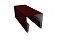 Планка П-образная заборная 20 0,5 Satin с пленкой RAL 3005 красное вино