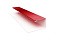 Планка П-образная 0,45 PE с пленкой RAL 3011 коричнево-красный