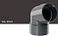 Колено 67 градусов KROP PVC для системы D 130/90 мм, RAL 8019