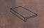Клинкерная ступень прямоугольная Stroeher Keraplatte Aera T 712 marone 294*175*52*10 мм