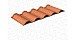 Лист КЧ Decra Roman терракота