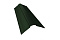 Планка конька фигурного 100x100 0,5 GreenСoat Pural Matt RR 11 темно-зеленый (RAL 6020 хромовая зелень)