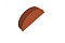 Заглушка малая торцевая Drap RAL 8004 терракота