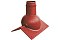 Коньковый элемент Krovent Pipe-Cone красный