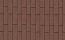 Клинкерная брусчатка Lode Brunis коричневая шероховатая, 250*65*45 мм