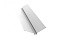 Планка ендовы верхней 115х30х115 0,5 Satin с пленкой RAL 9003 сигнальный белый