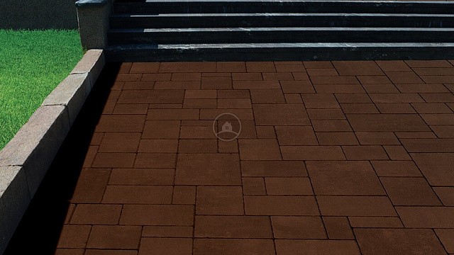 , steinrus, trotuarnaya_plitka, korichnevyy, landshaftnyy_dizayn