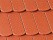 Цементно-песчаная черепица рядовая, Ревива, Красный, Braas