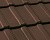 Керамическая черепица Nelskamp Nibra R10, Ангоб Темно-коричневый