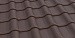 Керамическая черепица Braas Рубин 11V, цвет Темно-коричневый