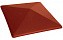 Клинкерный заборный оголовок KING KLINKER 06 Note of cinnamon, 310*445*90 мм