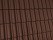 Цементно-песчаная черепица рядовая, Протектор, Коричневый, Braas