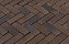 Клинкерная брусчатка ригельная Vandersanden Vulcano Antica коричневый, 204*67*50 мм