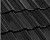 Керамическая черепица Nelskamp F 12, Черный глазурь