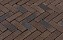 Клинкерная брусчатка ригельная Vandersanden Vulcano Antica коричневый, 204*67*50 мм
