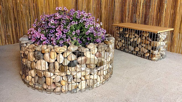 , gabiony, antique_wood_eco, landshaftnyy_dizayn