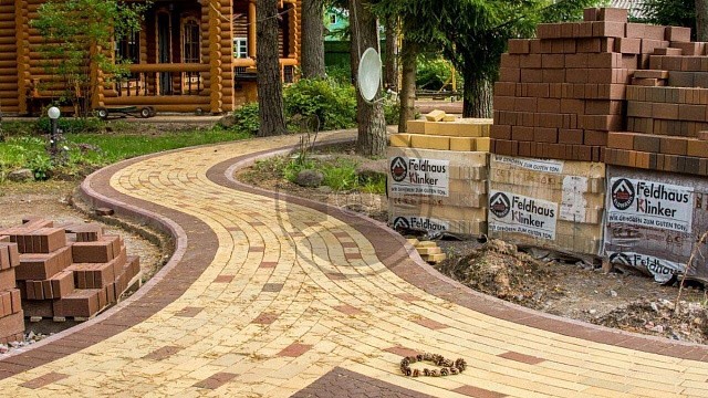 , trotuarnaya_plitka, zheltyy_pestryy, landshaftnyy_dizayn