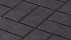 Тротуарная плитка Брусчатка «Черная» 80 мм