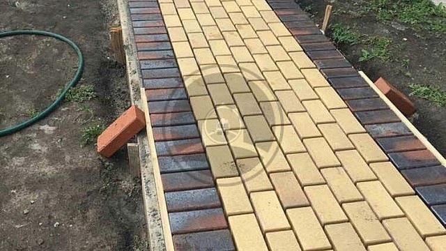 , trotuarnaya_plitka, zheltyy_pestryy, landshaftnyy_dizayn