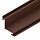 3-D Угол сайдинга 100х100 внутр. (Коричневый матовый (RAL8017))