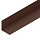 Планка угловая внутренняя 50х50мм (Коричневый матовый (RAL8017))