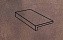 Клинкерная ступень прямоугольная Stroeher Keraplatte Aera T 712 marone 294*175*52*10 мм