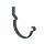 Крюк короткий усиленный модернизированный с комплектом крепления (Маренго матовый (RR23))