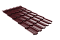 Металлочерепица "Квинта плюс3D" ("Kvinta plus3D") 0,5 Satin RAL 3005 красное вино