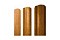 Штакетник М-образный А фигурный 0,45 Print-Double Golden Wood