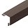 3-D Угол сайдинга 100х100 наруж. фактур. (Тёмно-коричневый (RR32))
