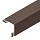 3-D Угол сайдинга 100х100 наруж. фактур. (Тёмно-коричневый матовый (RR32))
