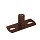 Держатель для хомута под метиз (Коричневый (RAL8017))