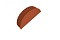 Заглушка торцевая PE RAL 8004 терракота