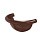 Заглушка желоба полукруглая (Коричневый (RAL8017))