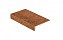 Клинкерная ступень прямоугольная Stroeher Keraplatte Roccia 841 rosso 294x175х52x10 мм