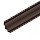 Угол сайдинга внутренний 50х50мм (Тёмно-коричневый матовый (RR32))