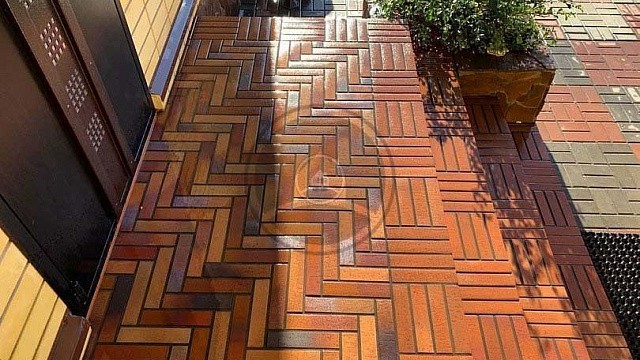 , stroeher, trotuarnaya_plitka, korichnevo_krasnyy, landshaftnyy_dizayn