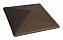 Клинкерный заборный оголовок KING KLINKER 03 Natural brown, 445*445*90 мм