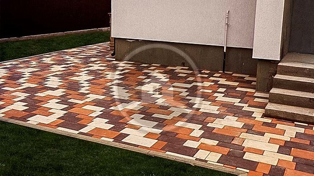 , steinrus, materialy_dlya_moshcheniya, trotuarnaya_plitka, belyy, krasnyy, landshaftnyy_dizayn