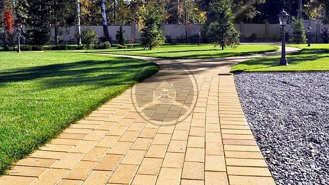 , trotuarnaya_plitka, zheltyy_pestryy, landshaftnyy_dizayn