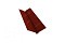 Планка ендовы верхней 115х30х115 0,5 Satin с пленкой RAL 3009 оксидно-красный