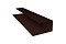 Планка П-образная 0,5 Quarzit с пленкой RAL 8017 шоколад