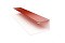 Планка П-образная 0,45 PE с пленкой RAL 8004 терракота